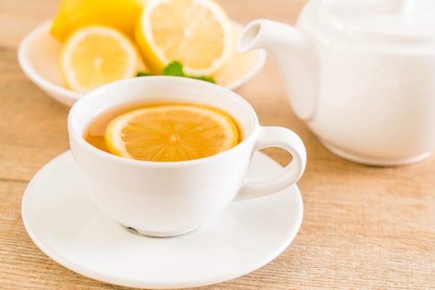 hot lemon tea