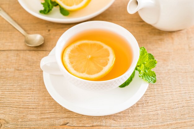 hot lemon tea