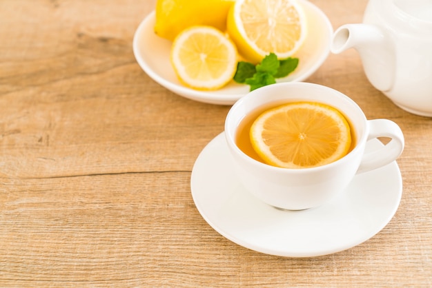 hot lemon tea