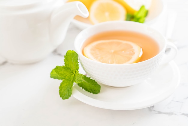 hot lemon tea