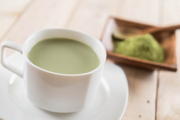 hot matcha latte