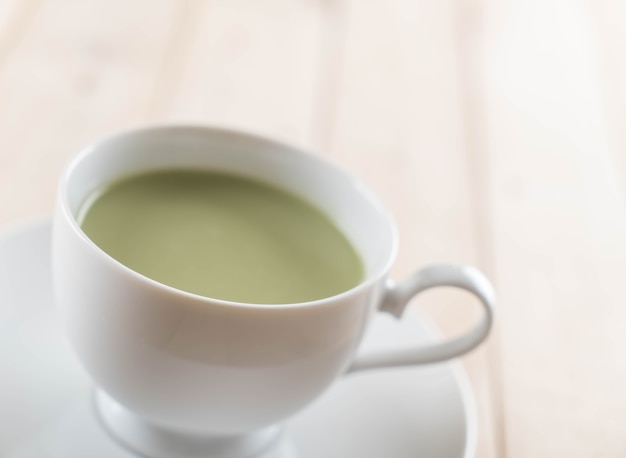 hot matcha latte