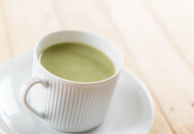 hot matcha latte