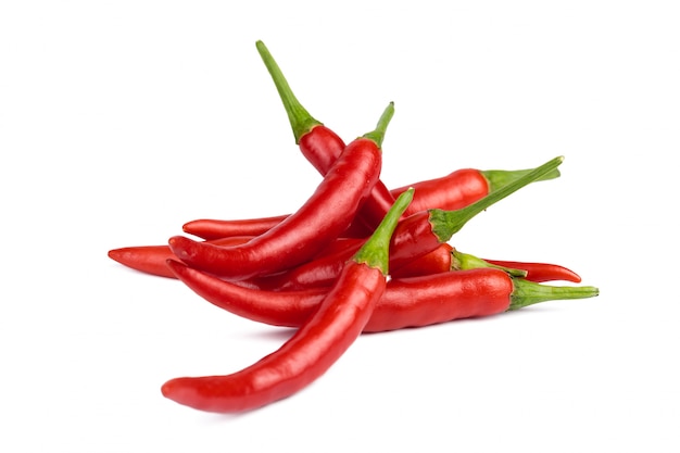 Photo hot peppers isolated