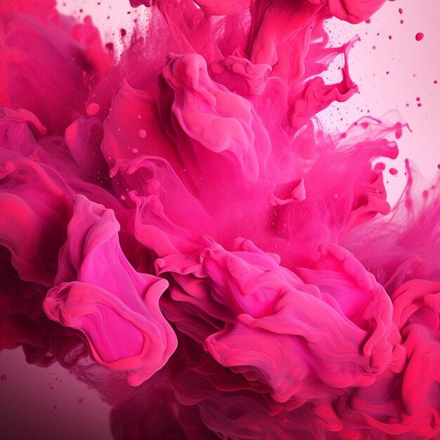 Hot pink color splash