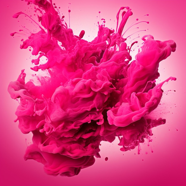 hot pink color splash