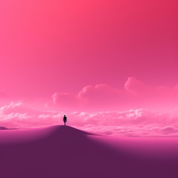 hot pink Minimalist wallpaper high quality 4k hdr