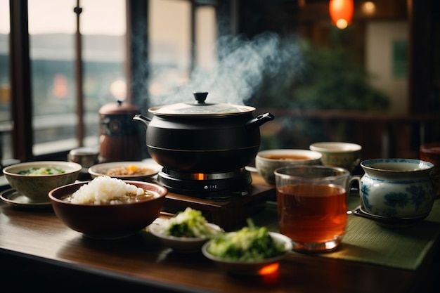 写真 ホットポットとティーアーク