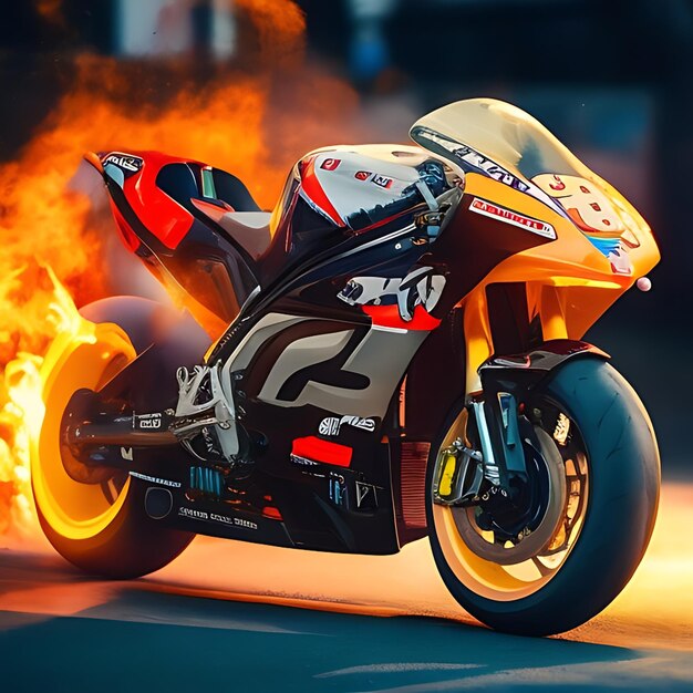 Hot reacing bike ai generator