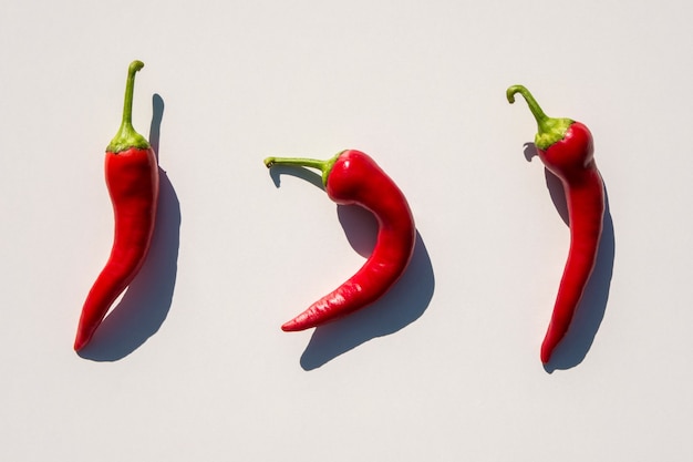 Hot red peppers