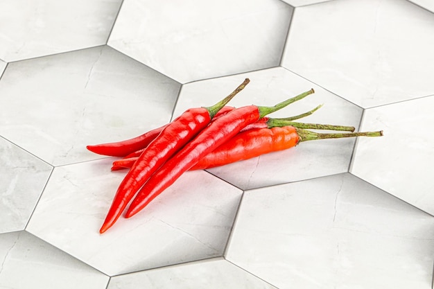 Hot and spicy chili pepper