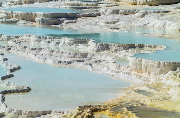 Hot springs and cascades at Pamukkale in Turkey