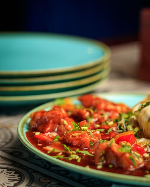 hot and tasty veg Manchurian