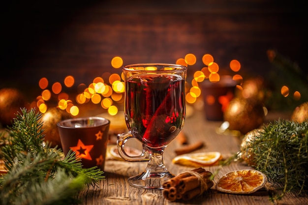 Hot wine with spices