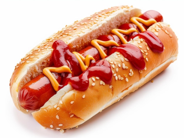 hotdog isolated on White background