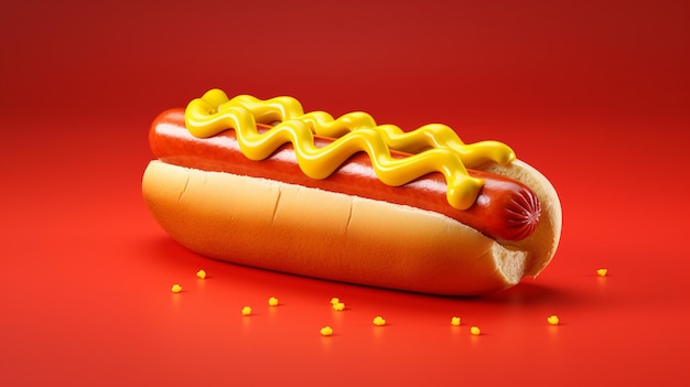 hotdog met ketchup