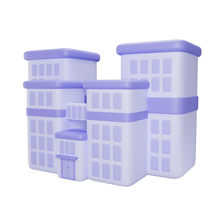 Foto hotel 3d-pictogram