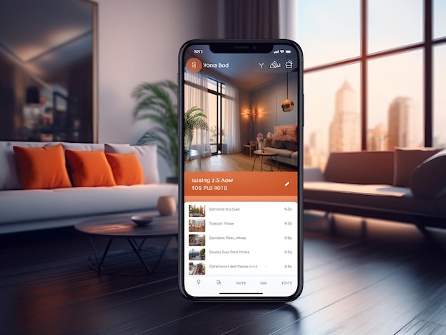 Hotel booking app UI design by Generative AI