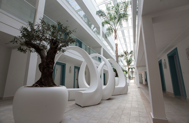 Hotel corridor from italian Hotel in Sicily