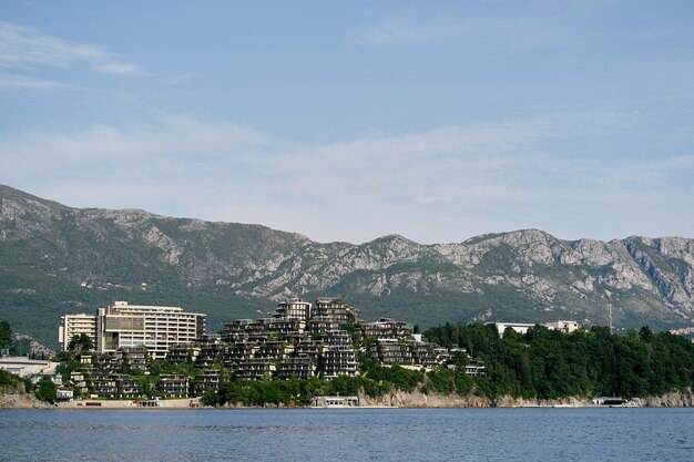 Hotel dukley in montenegro in budva view from the sea