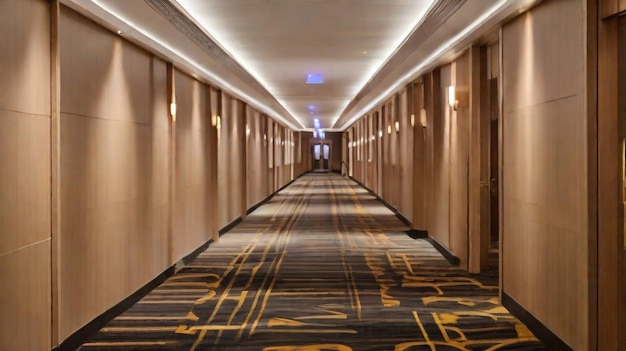 hotel hallway HD 8K wallpaper Stock Photographic Image