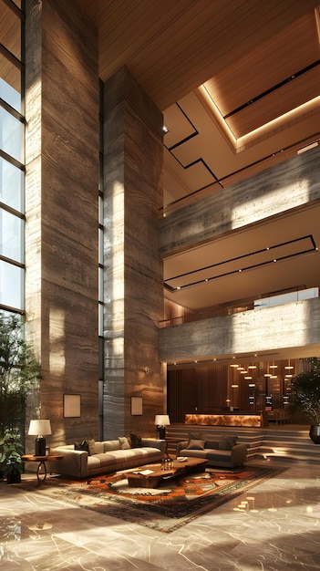 hotel lobby