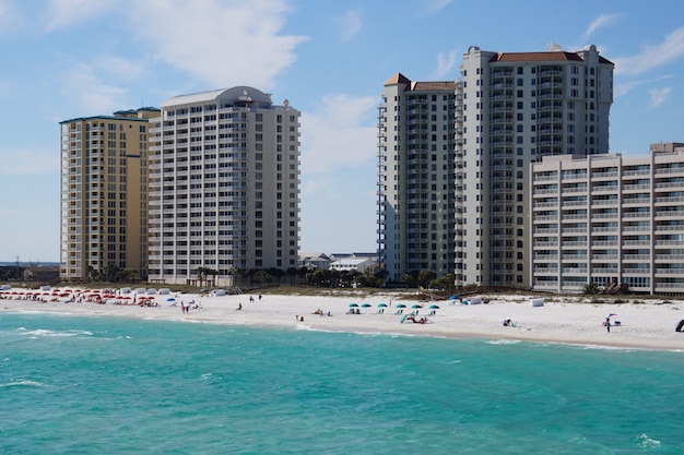 Hotel op het strand