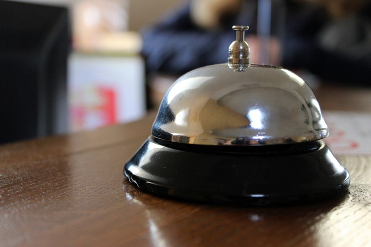 Photo hotel reception bell