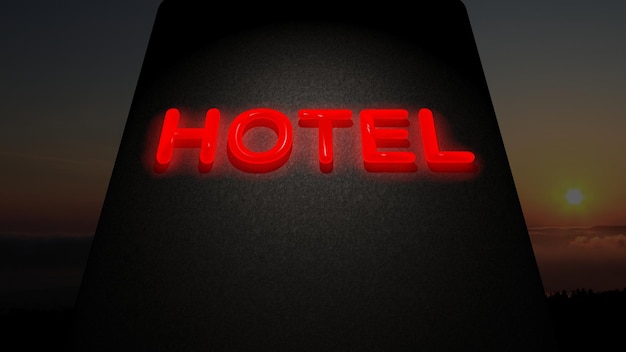 Hotel sign