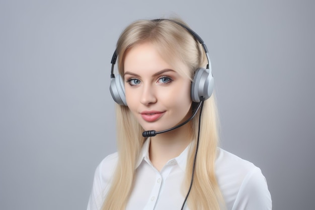 Hotline operator vrouw Ai genereren