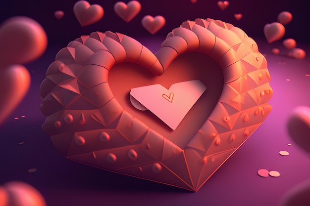 hou van valentijn envelop concept kunst achtergrond