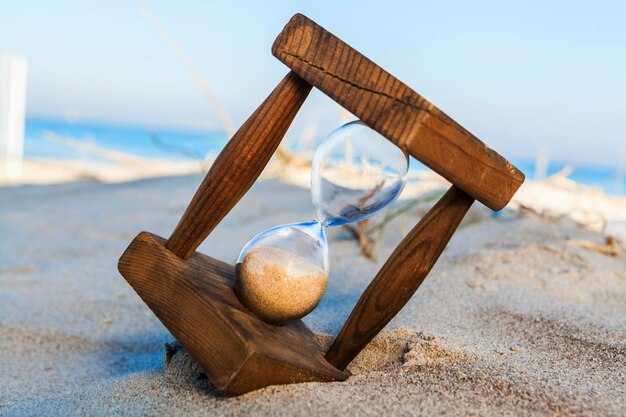 Hourglass on the Beach