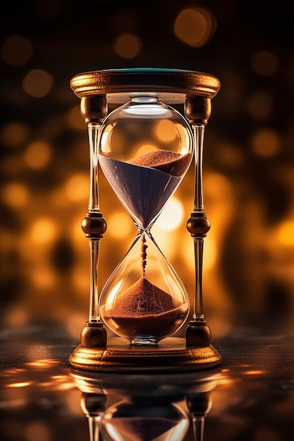 Hourglass closeup 8k wallpaper