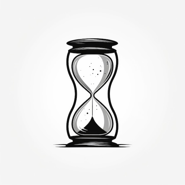 Photo hourglass design illustration