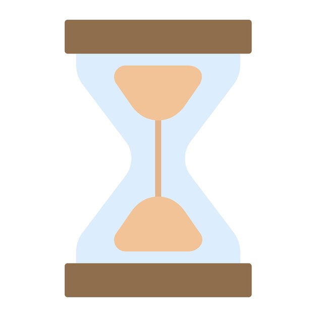 Hourglass Flat Illustration