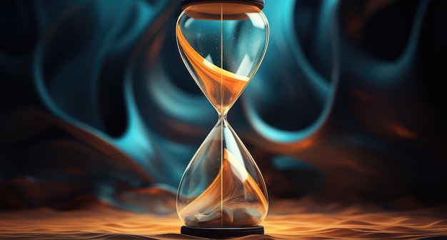 Hourglass the passing of time generative ai
