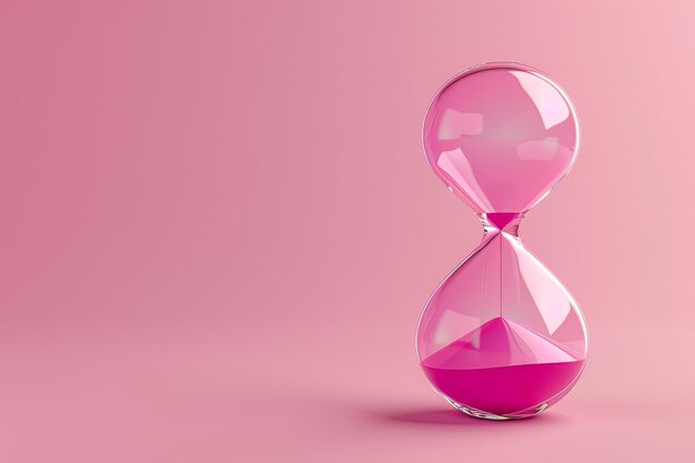 Hourglass toned monochrome Magenta