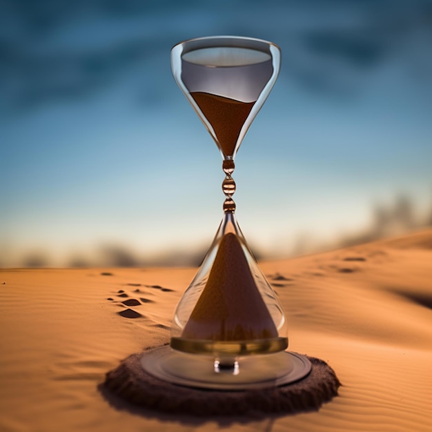 hourglass with sand