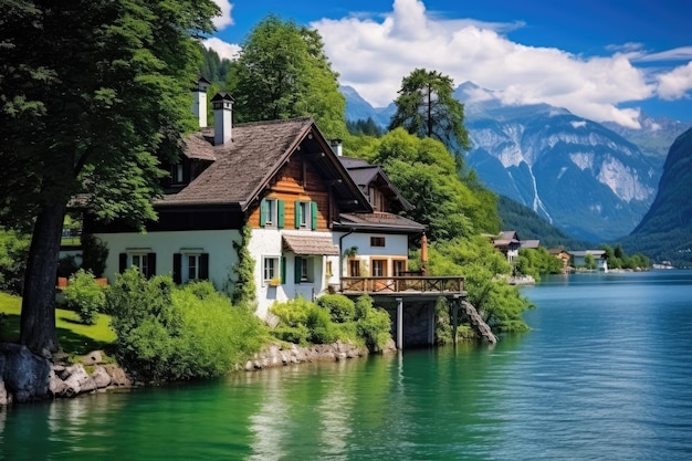 a house by the lake