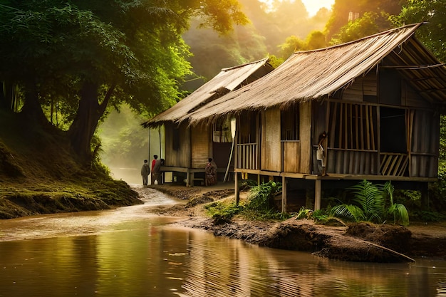 a house by the river