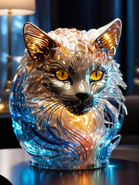 Photo house cat sculpture