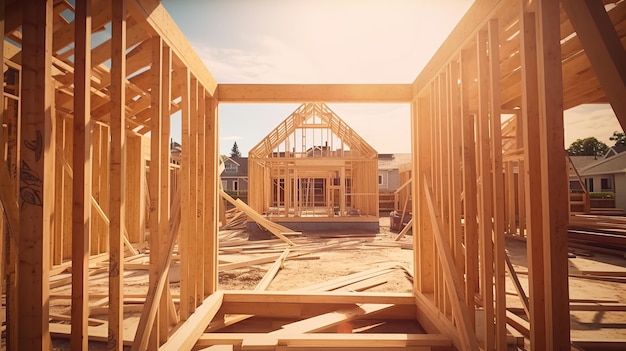 House Construction Framing Gradating