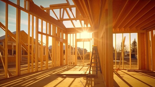 House Construction Framing Gradating