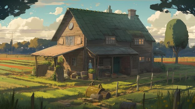 A house in the country of the wind