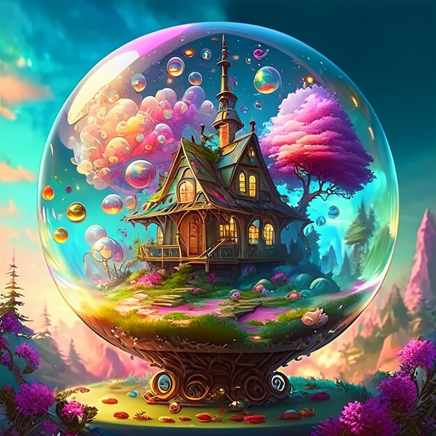 House in a crystal ball