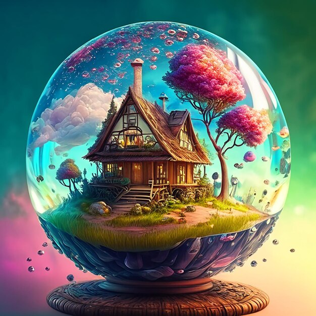 House in a crystal ball