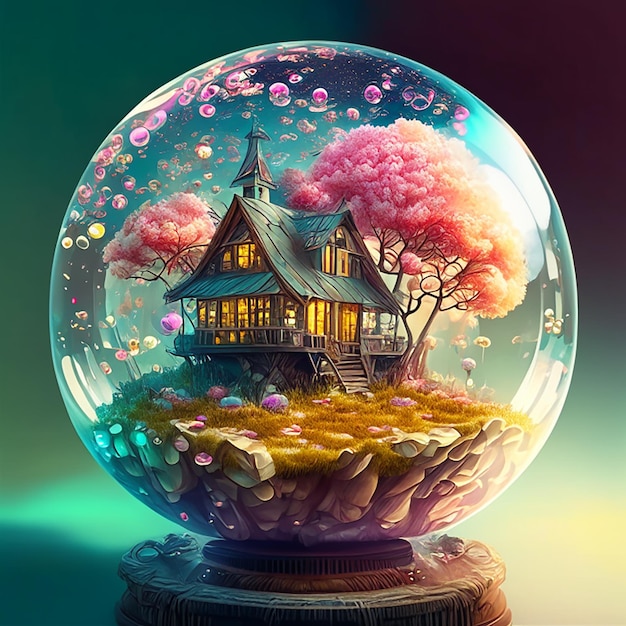 House in a crystal ball