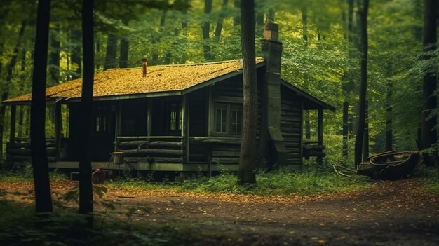 Foto casa raffigurata in una fotografia