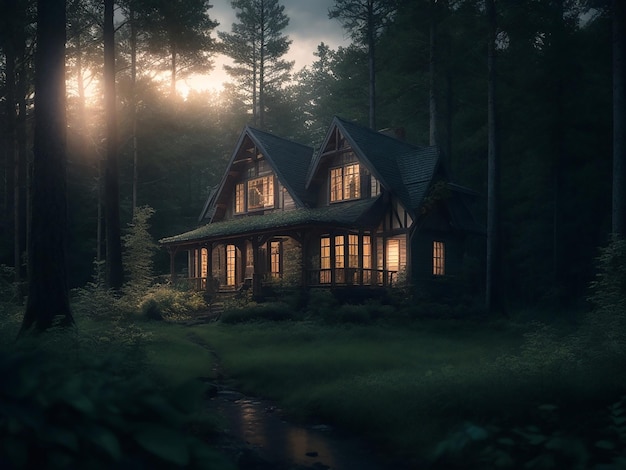 House dream in jungle