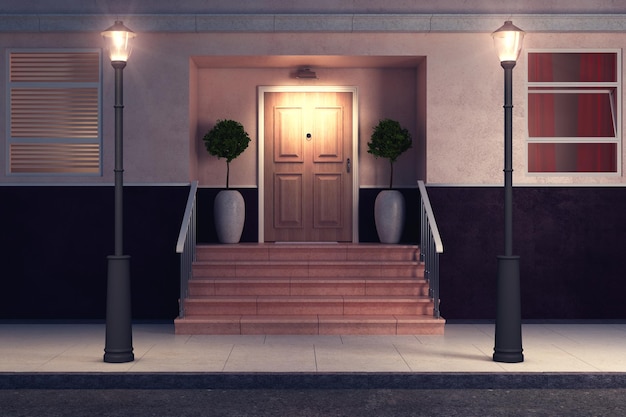 house entrance front